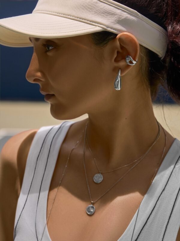 Organic Drop Stud Earrings