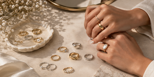  gold and silver rings for women